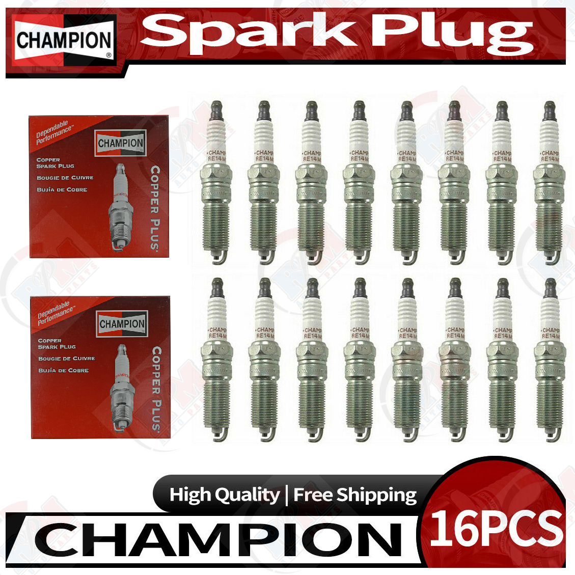 Spark Plugs 20032008 5.7L Hemi Chrysler Mopar Jeep RAM Dodge SET OF 16 RE14MCC4 eBay