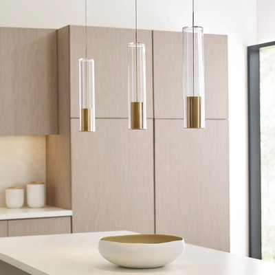 Tech Lighting | Captra Monopoint Pendant in Aged Brass, Pre-owned New
