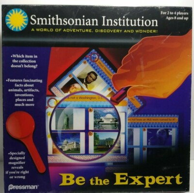 Smithsonian Institution Be the Expert Game Teaching Board Game Home Schooling
