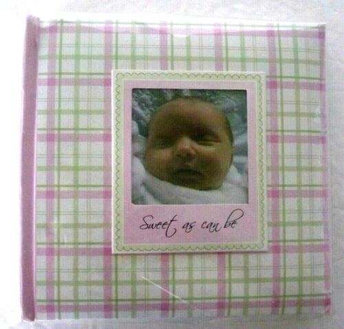 Malden Baby Photo Album Girls Pink "Sweet As Can Be" 80 Pictures 4" x 6"  New