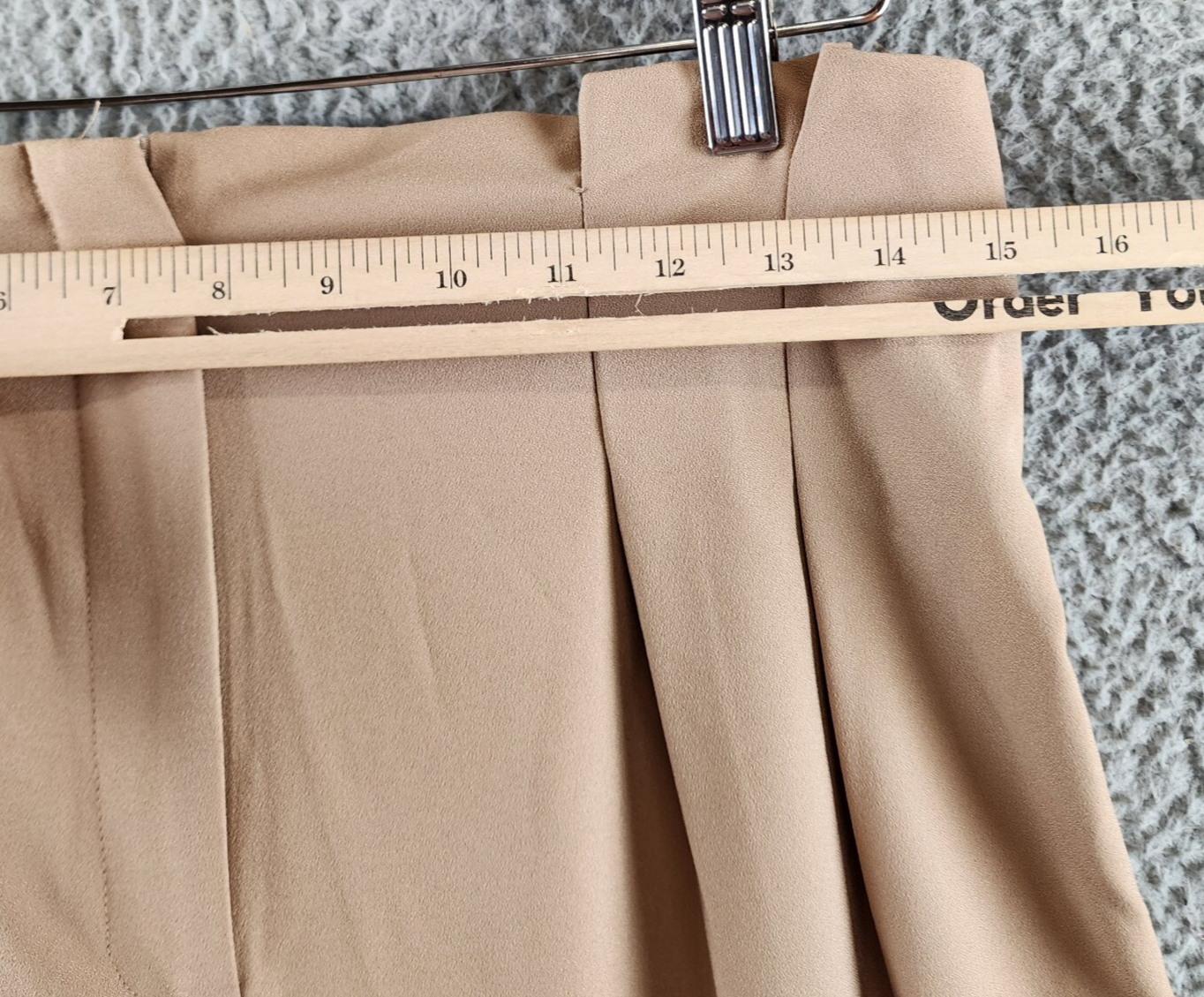 AQUA Pleated Front & Back Wide-Leg Ankle Pants Women's XL Coco Zipper Closure - Picture 7 of 12