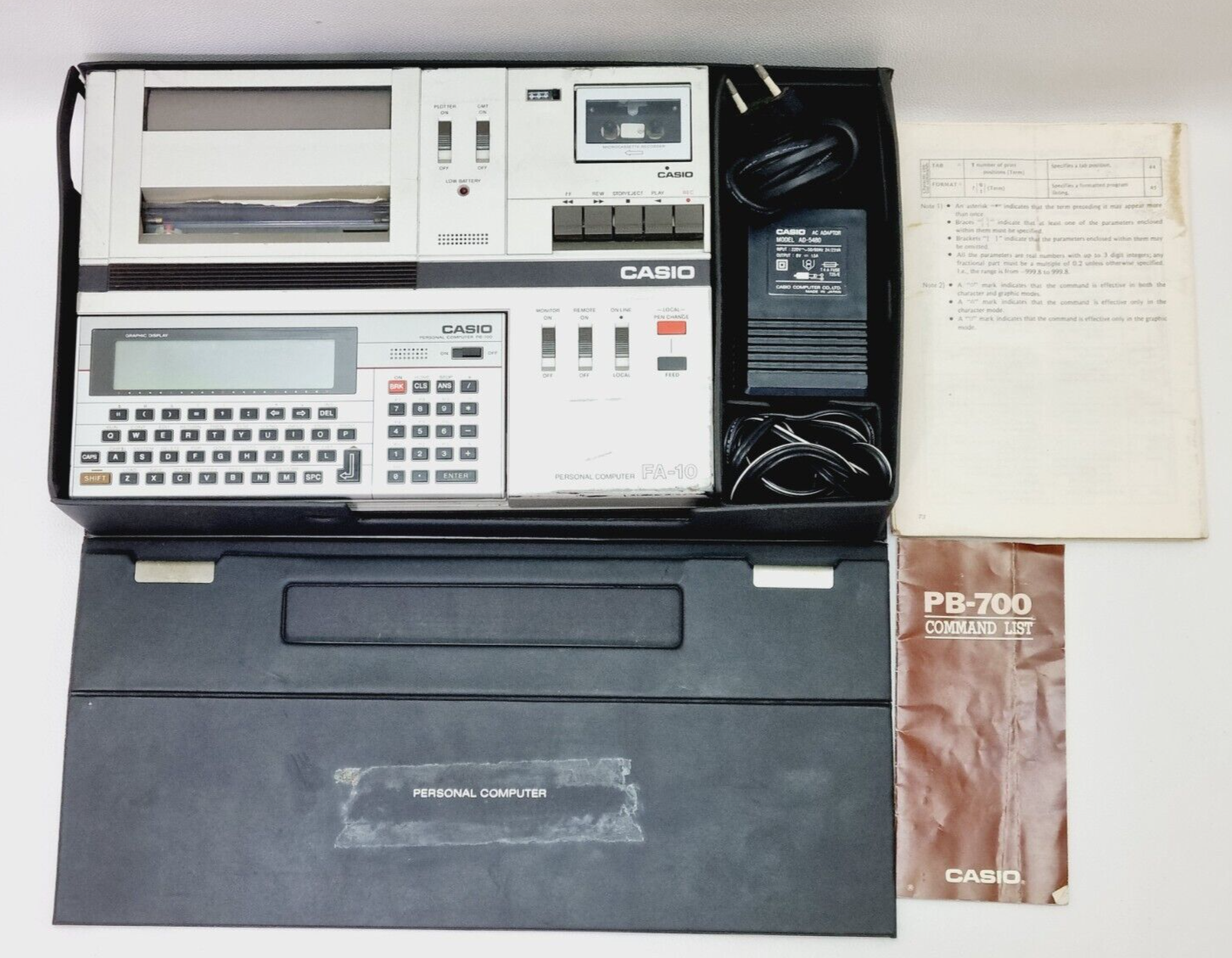 CASIO PB-700 プロッター/カセット CASIO PB-700 プロッター/カセット