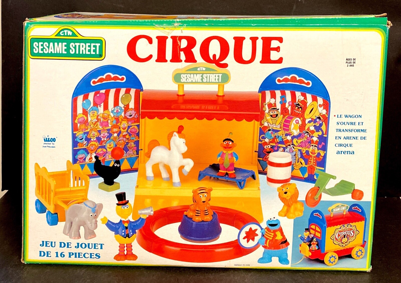 【SJ24597】CIRCUS COLLECTION Vintage 1920s/30s 12 Bisque Circus Set Figures Animals
