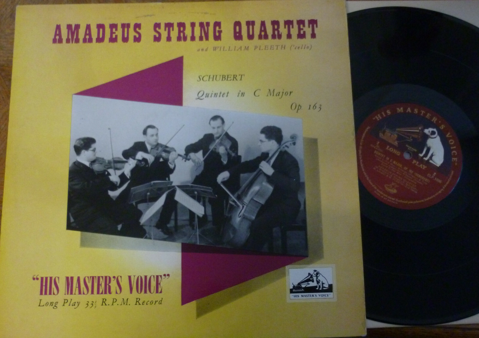 英LP William Pleeth, Amadeus String Quartet Schubert: Quintet In C Major Op. 163 CLP1006 HIS MASTERS VOICE /00260 MS01MzYxLmpwZWc.jpeg
