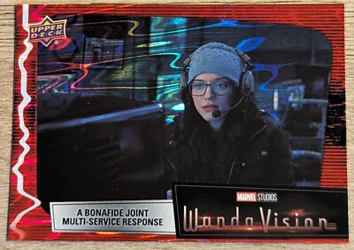 2022 Upper Deck WandaVision Red Scarlet Parallel Base Card #33 Joint Response