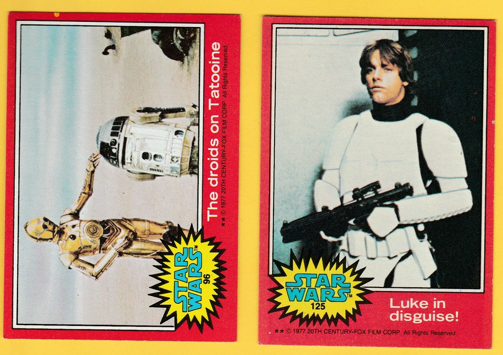 1977 STAR WARS trading cards singles many available | eBay