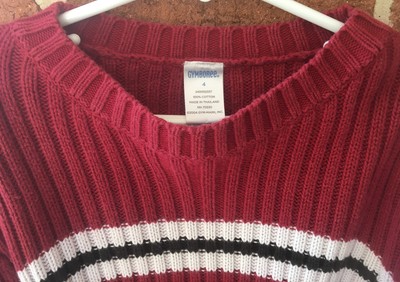 Last Chance GYMBOREE RED STRIPED SWEATER 4 Valentine holiday Boy winter top kid