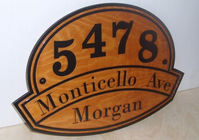 Personalized  WOOD SIGN STREET HOUSE NUMBER Family name.ENGRAVED.GIFT.