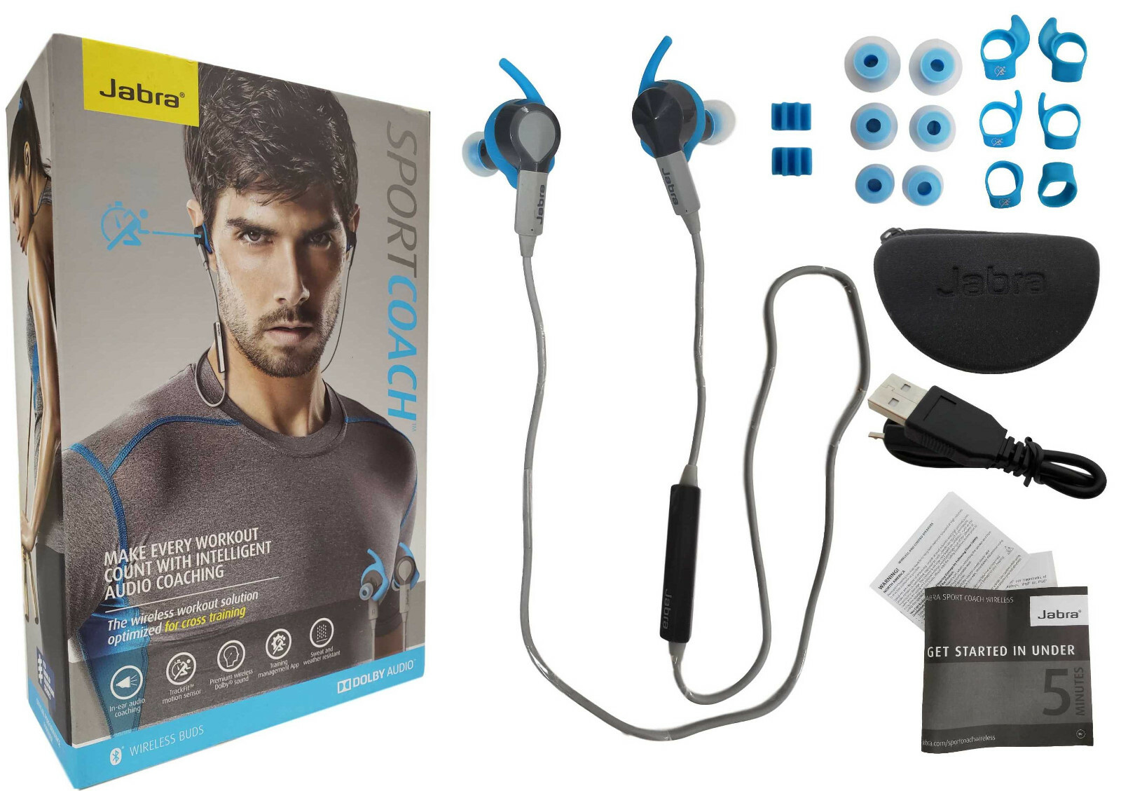 Jabra Sport Coach Wireless Earbuds