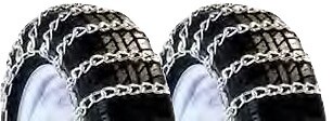 Titan Garden Tractor Tire Chains 2-Link Spacing Snow Ice Mud 5mm 6x12