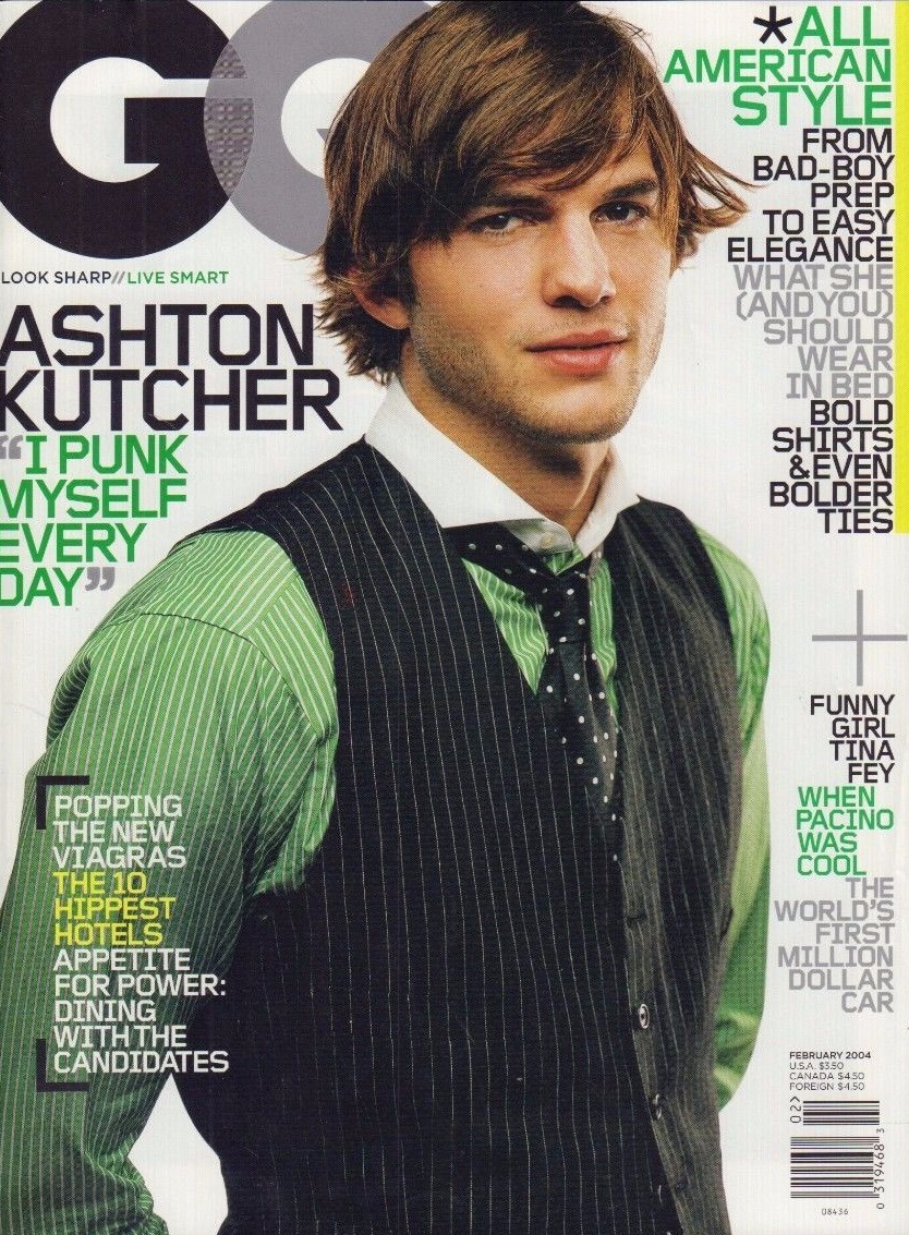 GQ February 2004 Ashton Kutcher 020917DBE2 | eBay