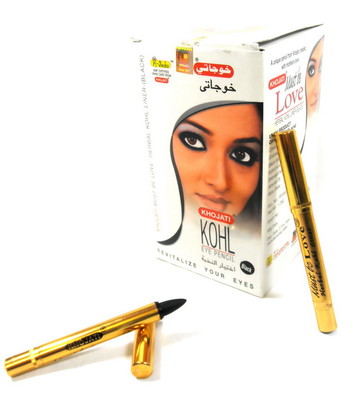 Kajalstift Schwarz KHOJATI 100 % Natürlich Eyeliner Arabische Kajal Orient Khol