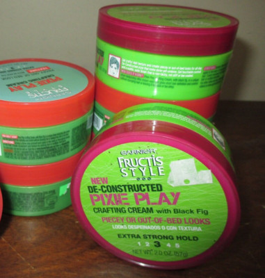 Lot of 6 Garnier Fructis Style Pixie Play Crafting Cream 2 oz