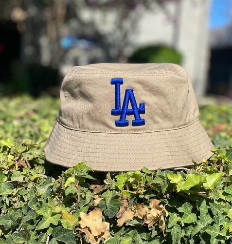 ◆MLB Korea◆ FLORAL BUCKET HAT LIGHT BLUE MF2436HT001MLBFR Men's Los Angeles Dodgers New Era Tropic Floral Bucket Hat