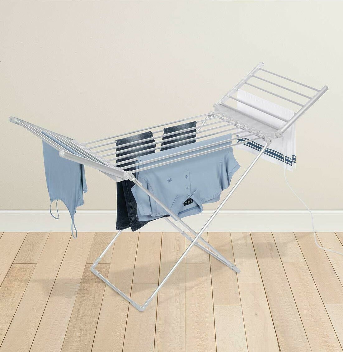 ELECTRIC CLOTHES AIRER DRYER INDOOR HORSE RACK LAUNDRY FOLDING WASHING