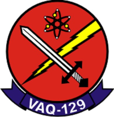 US Navy Electronic Attack Squadron 129 (VAQ-129) 3.92'' Wide x 4.00'' Tall Decal