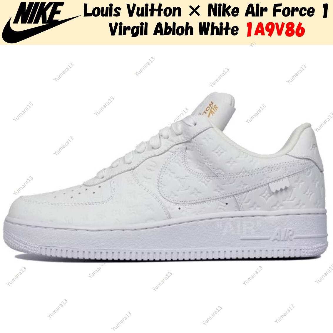 Louis Vuitton × Nike Air Force 1 Virgil Abloh White 1A9V86