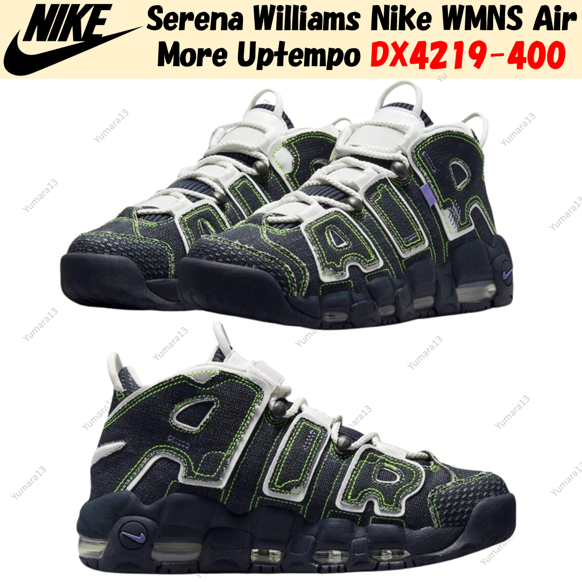 Pre-owned Nike Serena Williams  Wmns Air More Uptempo Dx4219-400 Women's Size In Multicolor