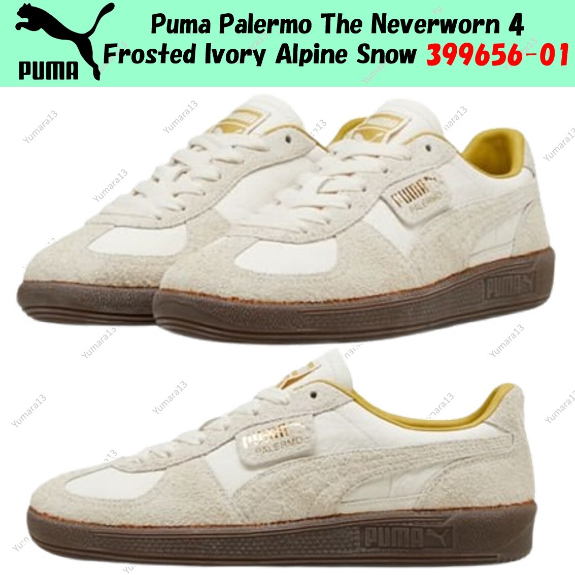 【PUMA】 Palermo The NeverWorn IV★Frosted Ivory Alpine  Puma Palermo The Neverworn 4 Frosted Ivory Alpine Snow