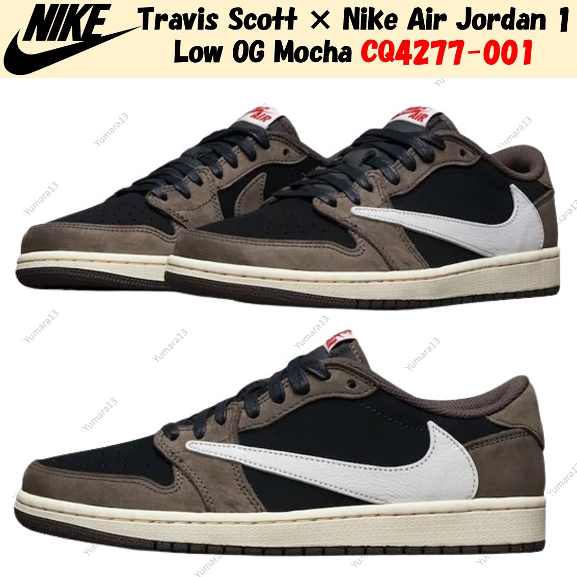 Travis Scott × Nike Air Jordan Mocha 27 Travis Scott X Jordan 1 Retro High OG 'Mocha' - Air Jordan