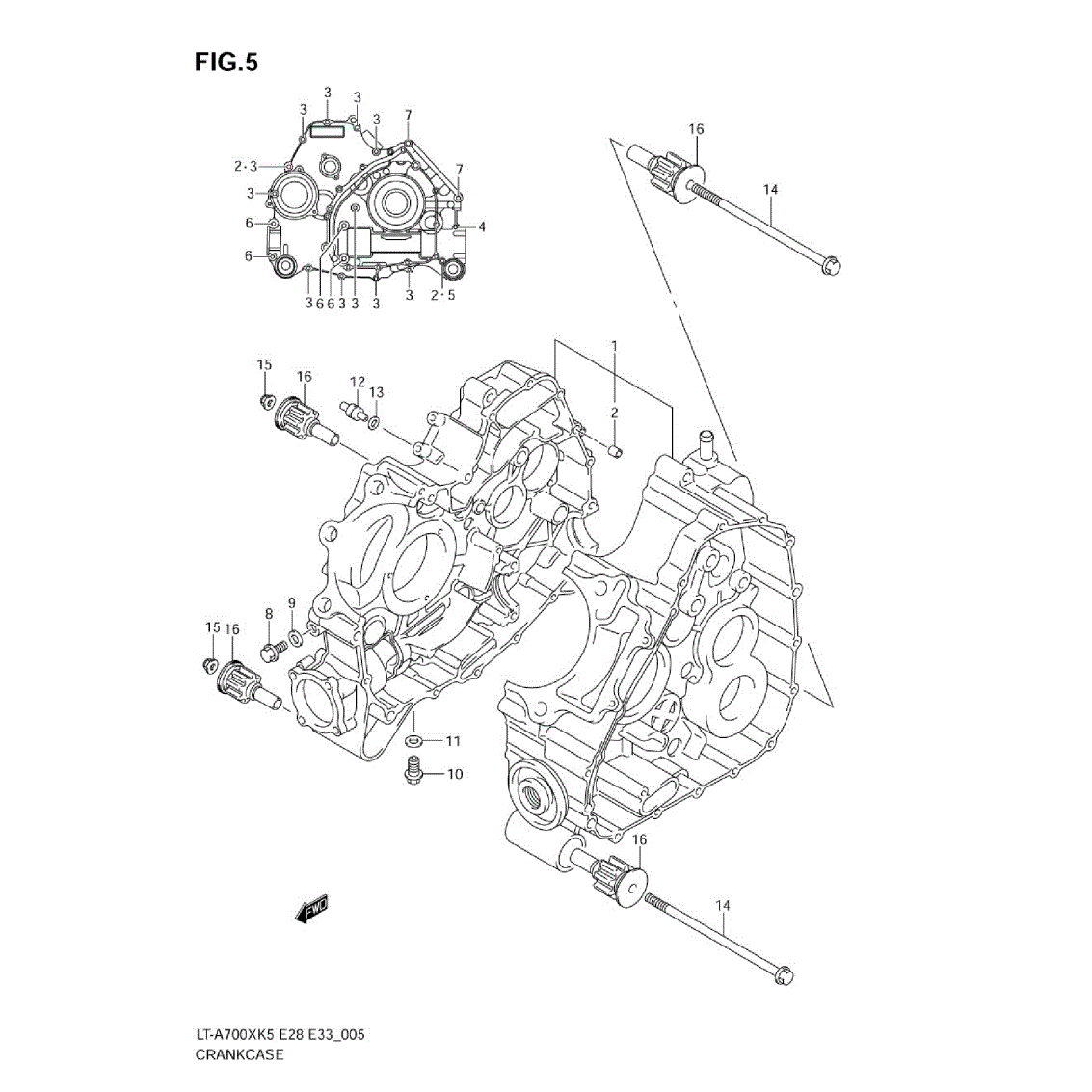 Genuine Suzuki Part 2008-18 KINGQUAD LT-A750X Part 1