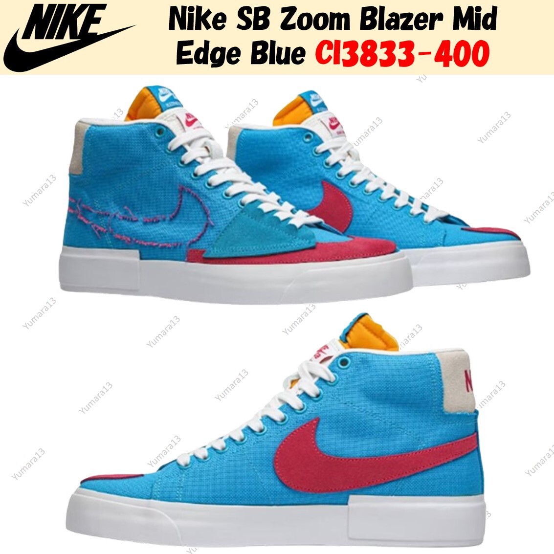 Nike SB Zoom Blazer Mid Edge Blue CI3833-400 Men's Size | eBay