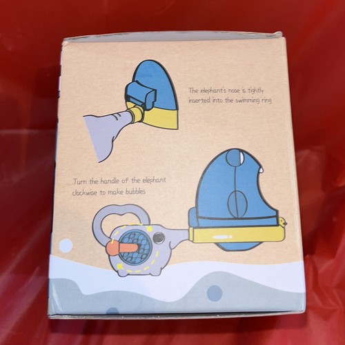 Baby, Toddler, Bath Toy- Shark & Elephant Spout Foam, Bubble Making Machine, NIB