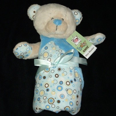 Mini Blankie Circles Polka Dot Blueberry New