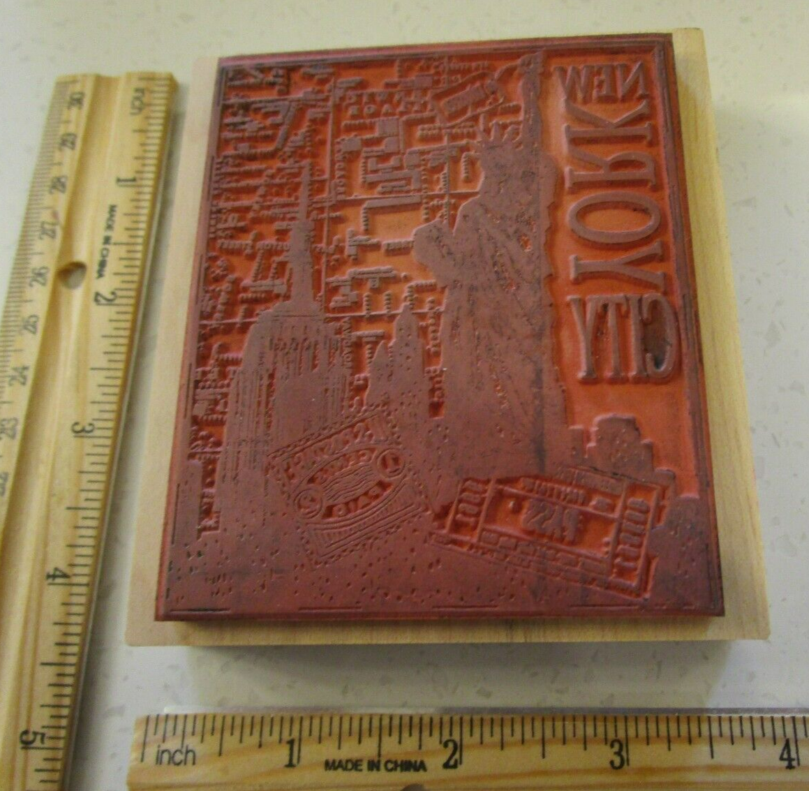 PSX K-3146 MONTAGE COLLECTION MW RUBBER STAMP- NEW YORK CITY COLLAGE