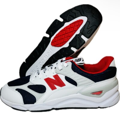 Mens 9.5 - New Balance Men's X-90 Reconstructed Shoes White Navy Red MSX90TBD