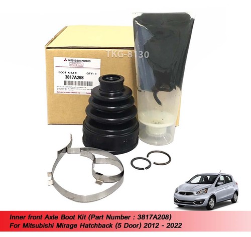 URANUS「Mirage」 シド fuzzy knot Inner Front Axle Boot Kit 3817A208 For Mitsubishi Mirage 5Dr