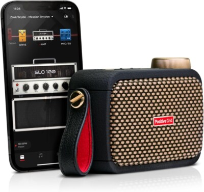 Positive Grid Spark GO Ultra-portable Smart Guitar Amp and Bluetooth Speaker