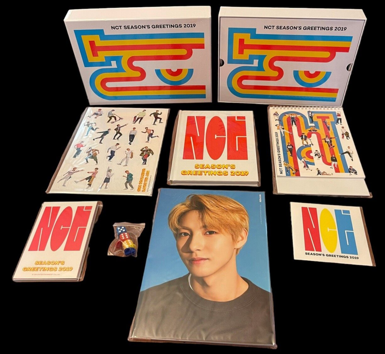 アイドルグッズ 2019 SEASON'S GREETINGS & WALL CALENDAR K-POP NCT 2019 Season's Greetings NIB Game Calendars Posters