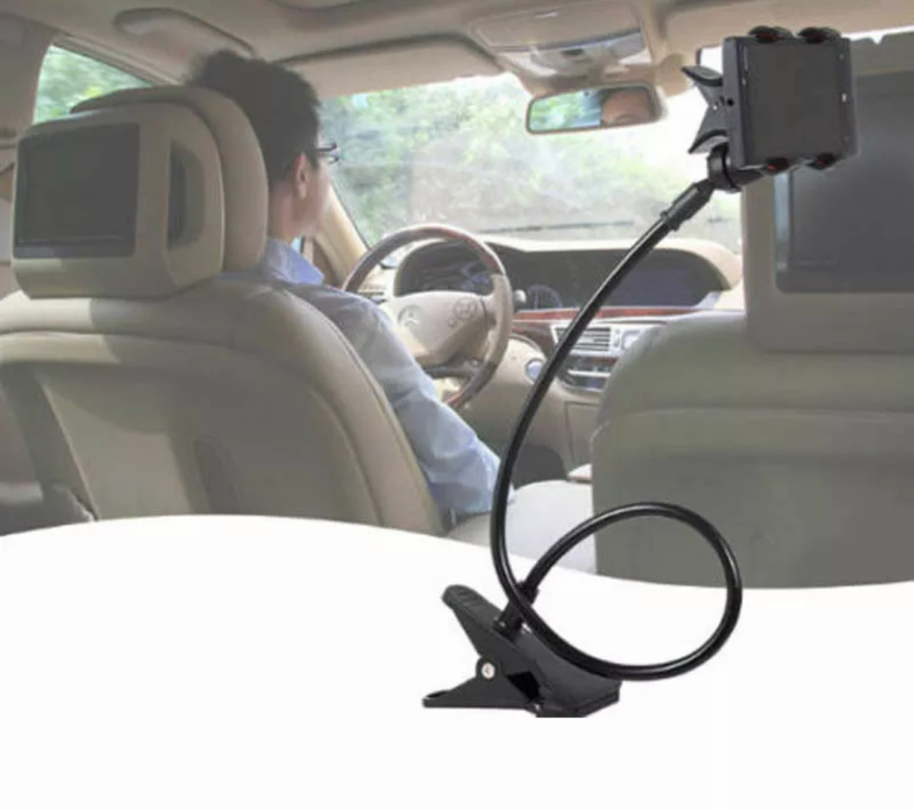 Flexible 360 Clip Mobile Cell Phone Holder Lazy Bed desk Bracket Mount Stand US 