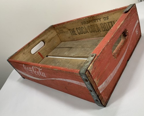 Vintage Woodstock 1980 The Coca-Cola Bottling Co Wood Crate