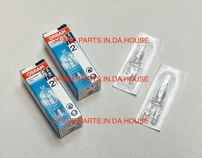2 Fisher & Paykel Compact Oven Halogen Lamp Light Bulb Globe OB60SC5LCX1 81493-A