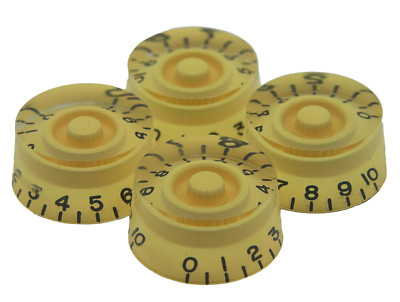 4x Vintage Cream LP Guitar Control Knobs Speed Knobs Fits Les Paul