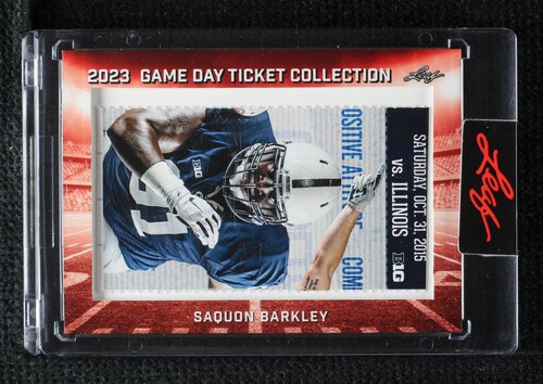2023 Leaf Game Day Ticket Collection Saquon Barkley #TC-16