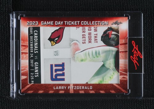2023 Leaf Game Day Ticket Collection Larry Fitzgerald #TC-21