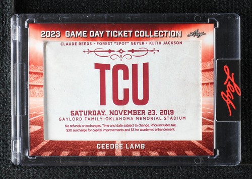 2023 Leaf Game Day Ticket Collection CeeDee Lamb #TC-40