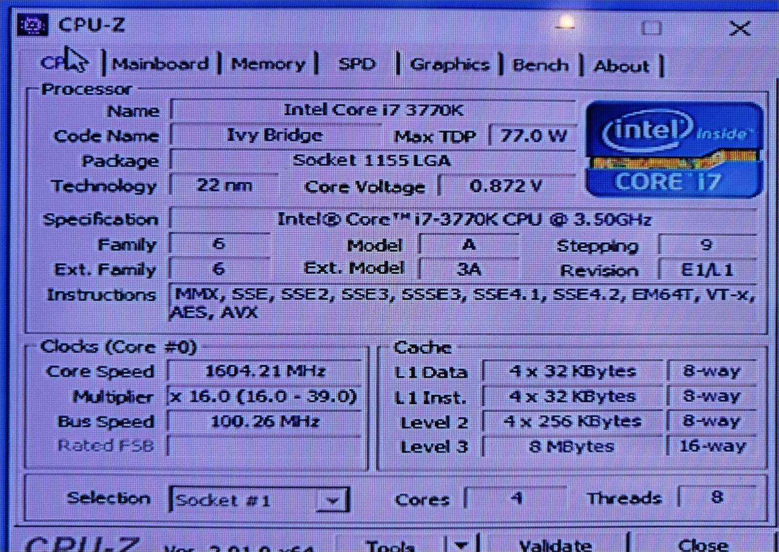 5 процессор тест. I7 3770k.