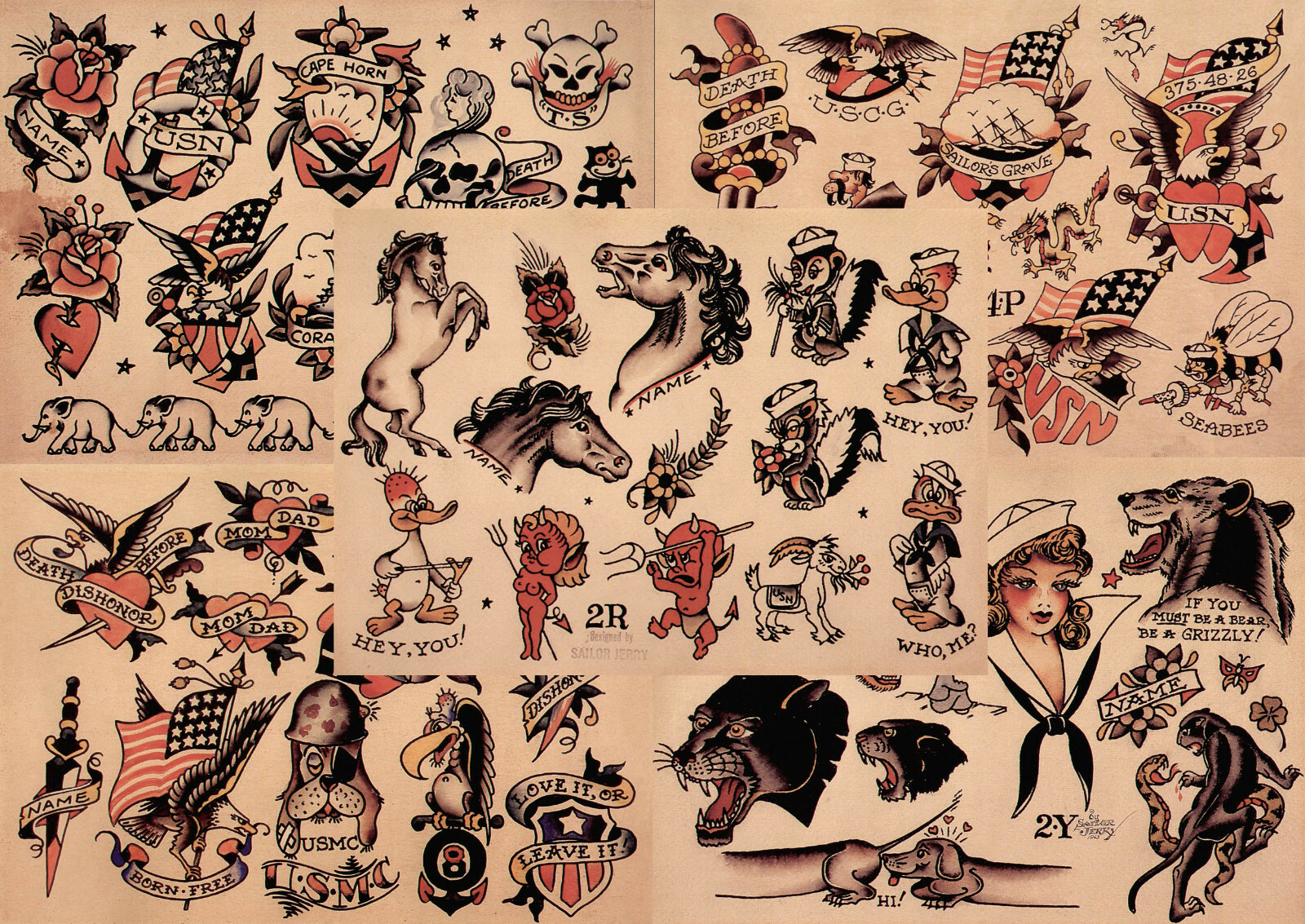 最終値下 ❗️Sailor Jerry Tattoo Flash・Volume 1 Sailor Jerry Tattoo Flash Volume 1 — Bakezori Books