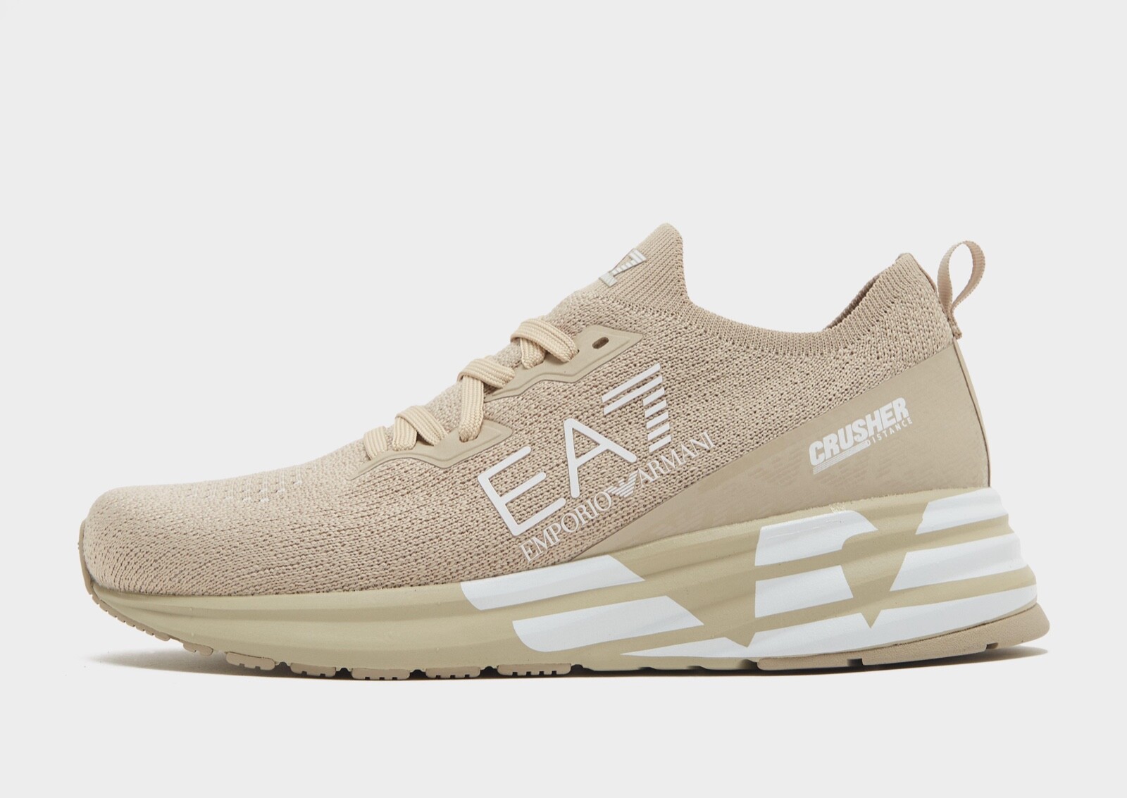 【EA7 EMPORIO ARMANI 】レザーメッシュ レースアップスニーカー EA7 アルマーニ スニーカー EMPORIO ARMANI エンボスレザー CC