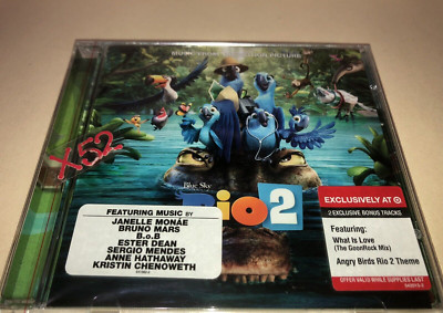 RIO 2 CD soundtrack TARGET exclusive Janelle Monae Bruno Mars Sergio Mendes 