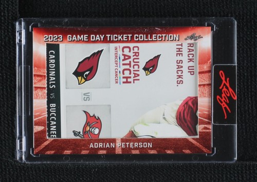 2023 Leaf Game Day Ticket Collection Adrian Peterson #TC-10