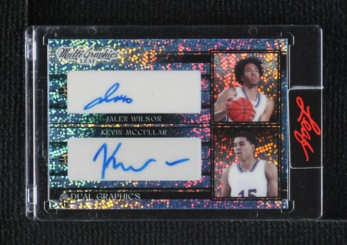 2022-23 Leaf MultiGraphics - Kevin McCullar/Jalen Wilson #DG-7