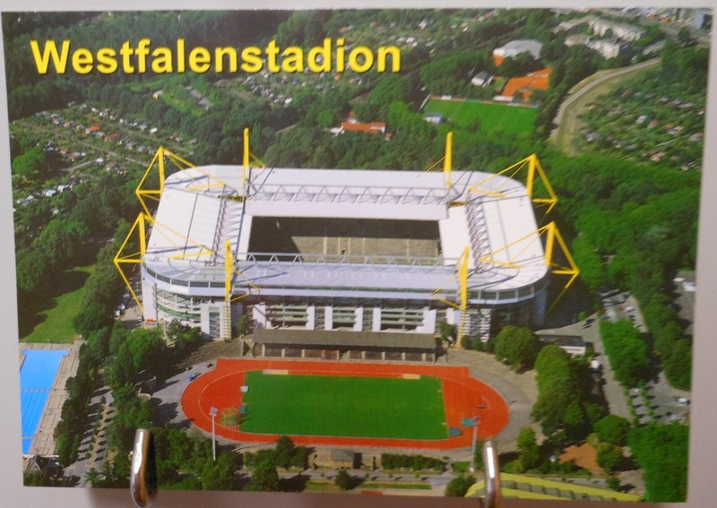 Dortmund Westfalenstadion Postkarte Luftaufnahme #2 SpielstäTte Borussia Fp248