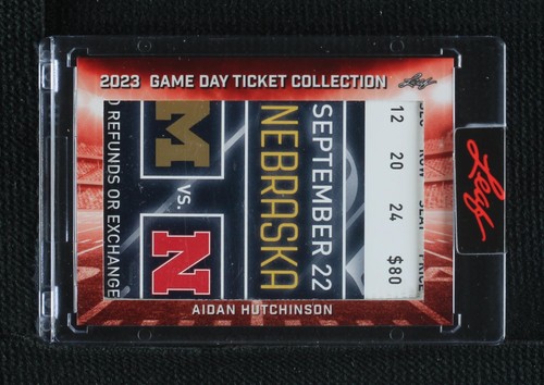 2023 Leaf Game Day Ticket Collection Aidan Hutchinson #TC-37