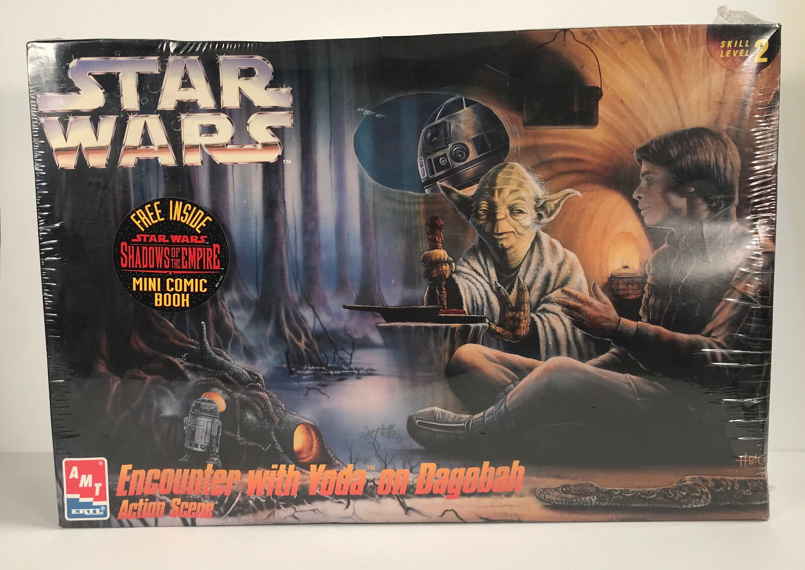 キャラクター Encounter with Yoda on Dagobah AMT ERTL AMT ERTL Star Wars Encounter With Yoda on Dagobah Action