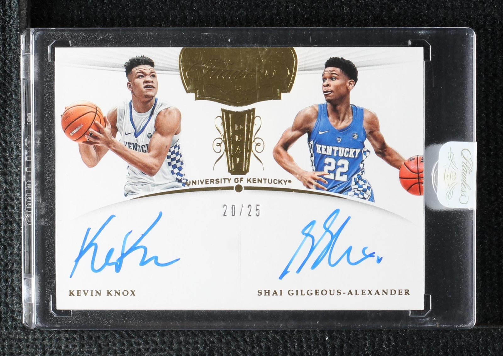 2018-19 Panini Flawless Collegiate - Kevin Knox/Shai Gilgeous-Alexander #5